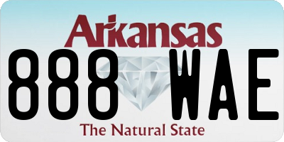 AR license plate 888WAE