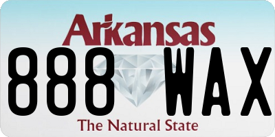 AR license plate 888WAX