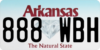 AR license plate 888WBH