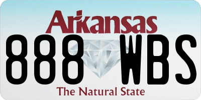AR license plate 888WBS