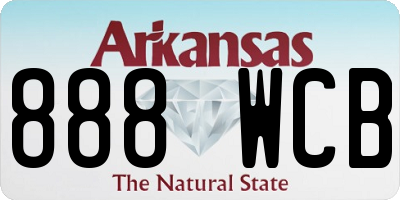 AR license plate 888WCB