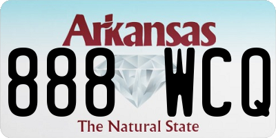 AR license plate 888WCQ