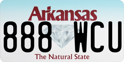 AR license plate 888WCU