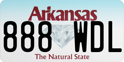 AR license plate 888WDL