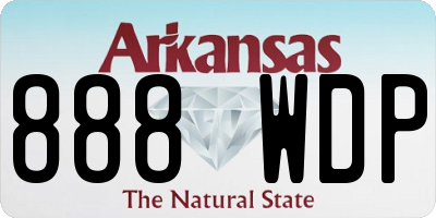 AR license plate 888WDP
