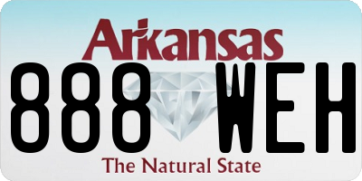AR license plate 888WEH