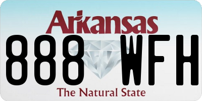 AR license plate 888WFH