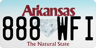 AR license plate 888WFI