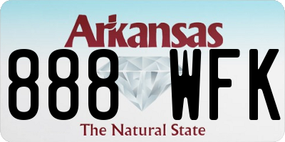 AR license plate 888WFK