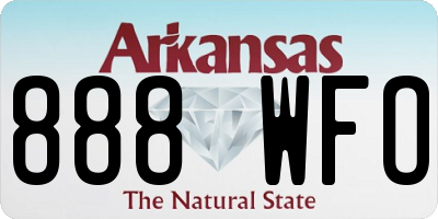 AR license plate 888WFO