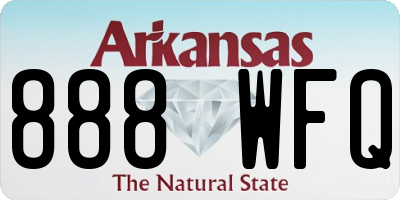 AR license plate 888WFQ