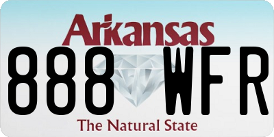 AR license plate 888WFR