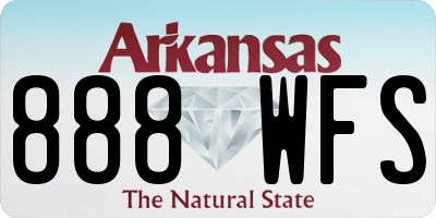 AR license plate 888WFS