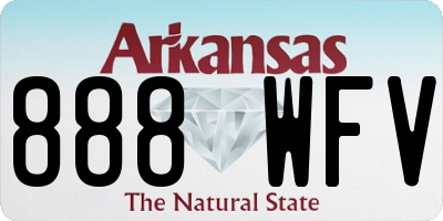 AR license plate 888WFV