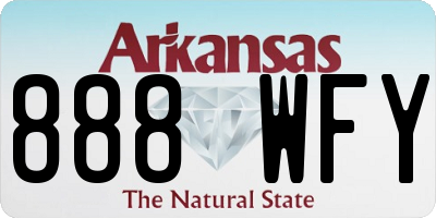 AR license plate 888WFY