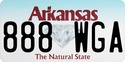 AR license plate 888WGA