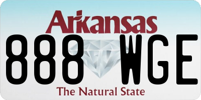 AR license plate 888WGE