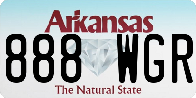 AR license plate 888WGR