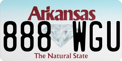 AR license plate 888WGU
