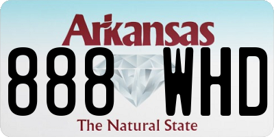 AR license plate 888WHD