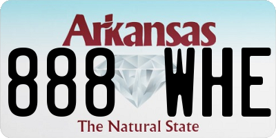 AR license plate 888WHE