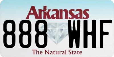 AR license plate 888WHF