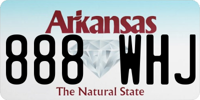 AR license plate 888WHJ
