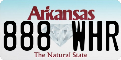 AR license plate 888WHR