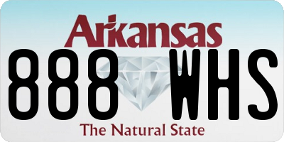AR license plate 888WHS