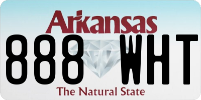 AR license plate 888WHT