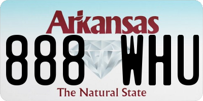 AR license plate 888WHU