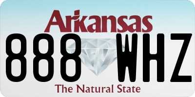 AR license plate 888WHZ