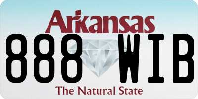 AR license plate 888WIB