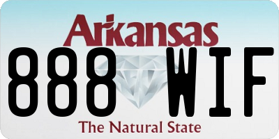 AR license plate 888WIF