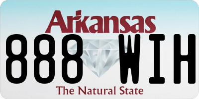 AR license plate 888WIH