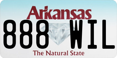 AR license plate 888WIL