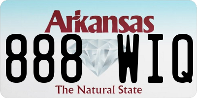 AR license plate 888WIQ