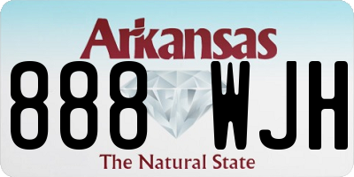 AR license plate 888WJH