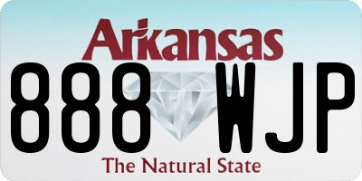 AR license plate 888WJP