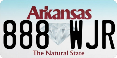 AR license plate 888WJR