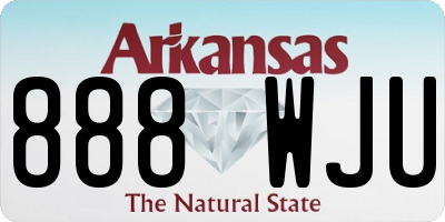 AR license plate 888WJU