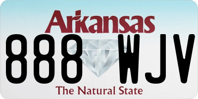 AR license plate 888WJV
