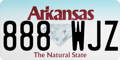AR license plate 888WJZ