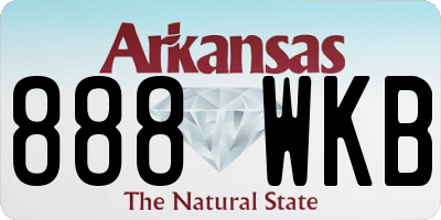 AR license plate 888WKB