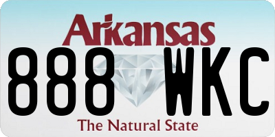 AR license plate 888WKC