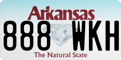AR license plate 888WKH