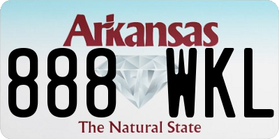 AR license plate 888WKL