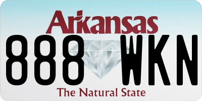 AR license plate 888WKN