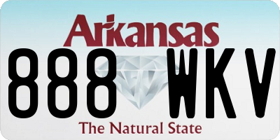 AR license plate 888WKV