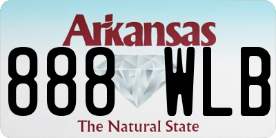 AR license plate 888WLB